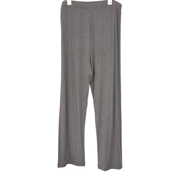 SKIMS Pants - SKIMS Ribbed Knit Stretchy Gray Womens High Rise Straight Leg Pants NWT Size 2XL